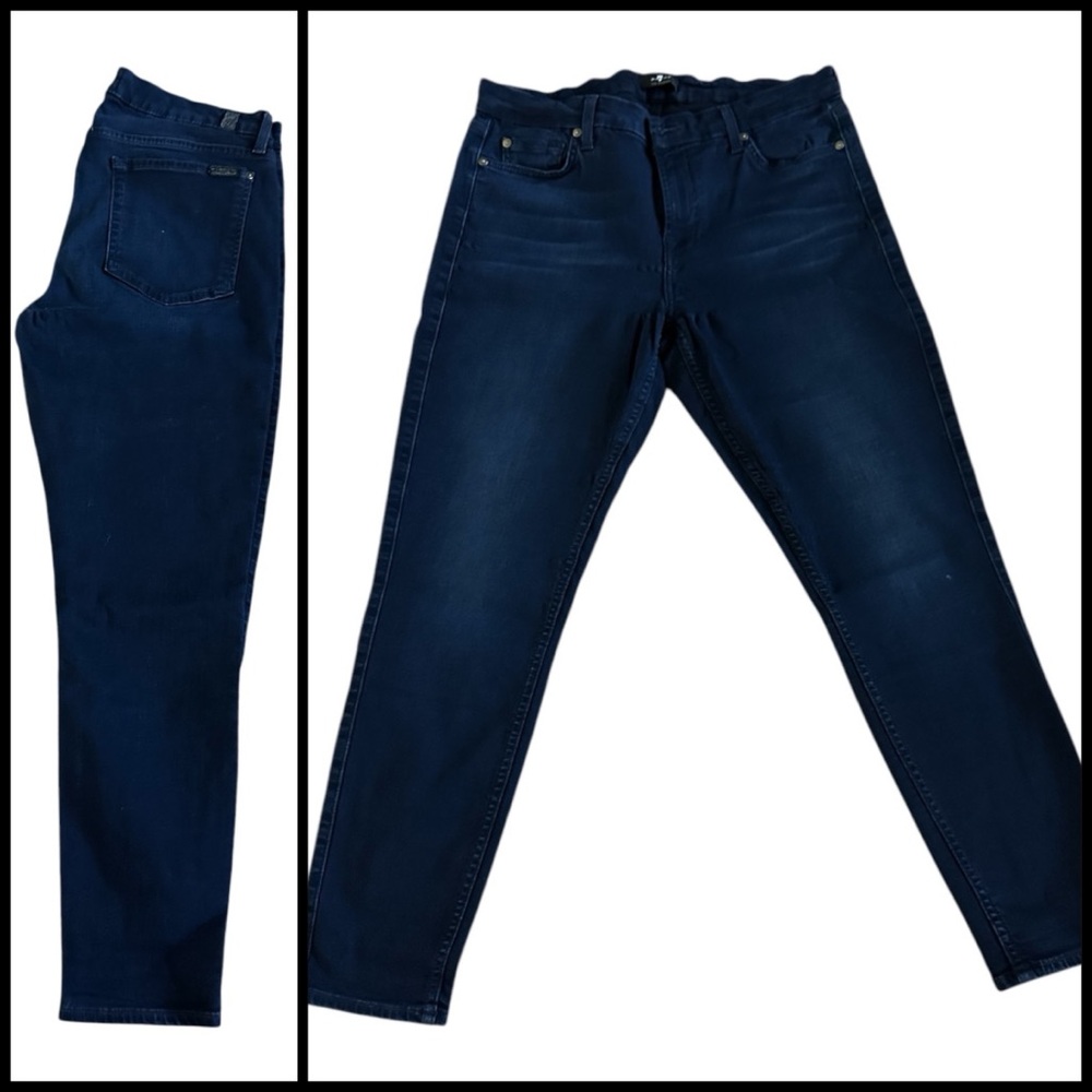 7 for all mankind the ankle skinny denim jeans B(AIR) size 31 high stretch